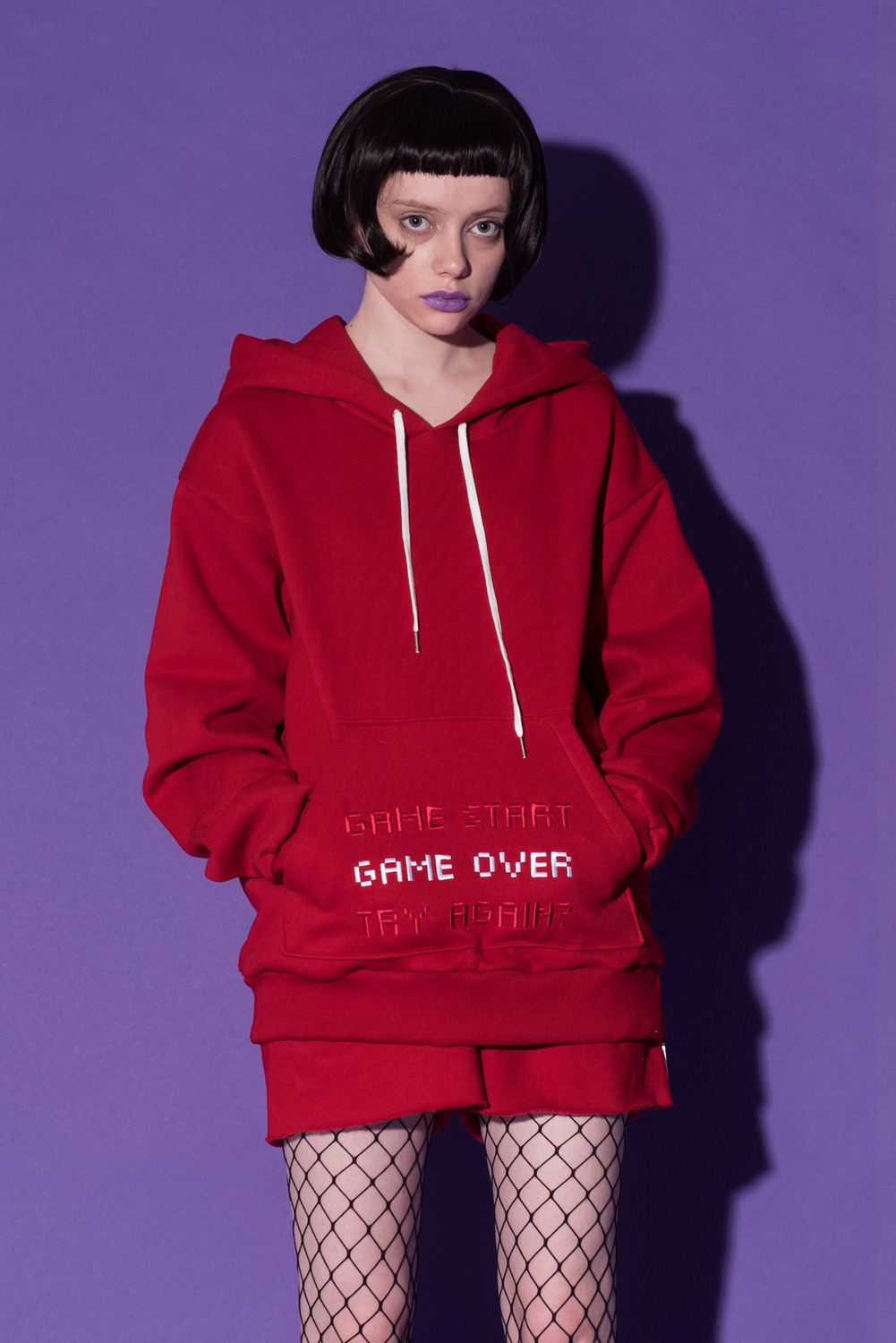 [기모후드][3차 리오더] Game over Hood t-shirt