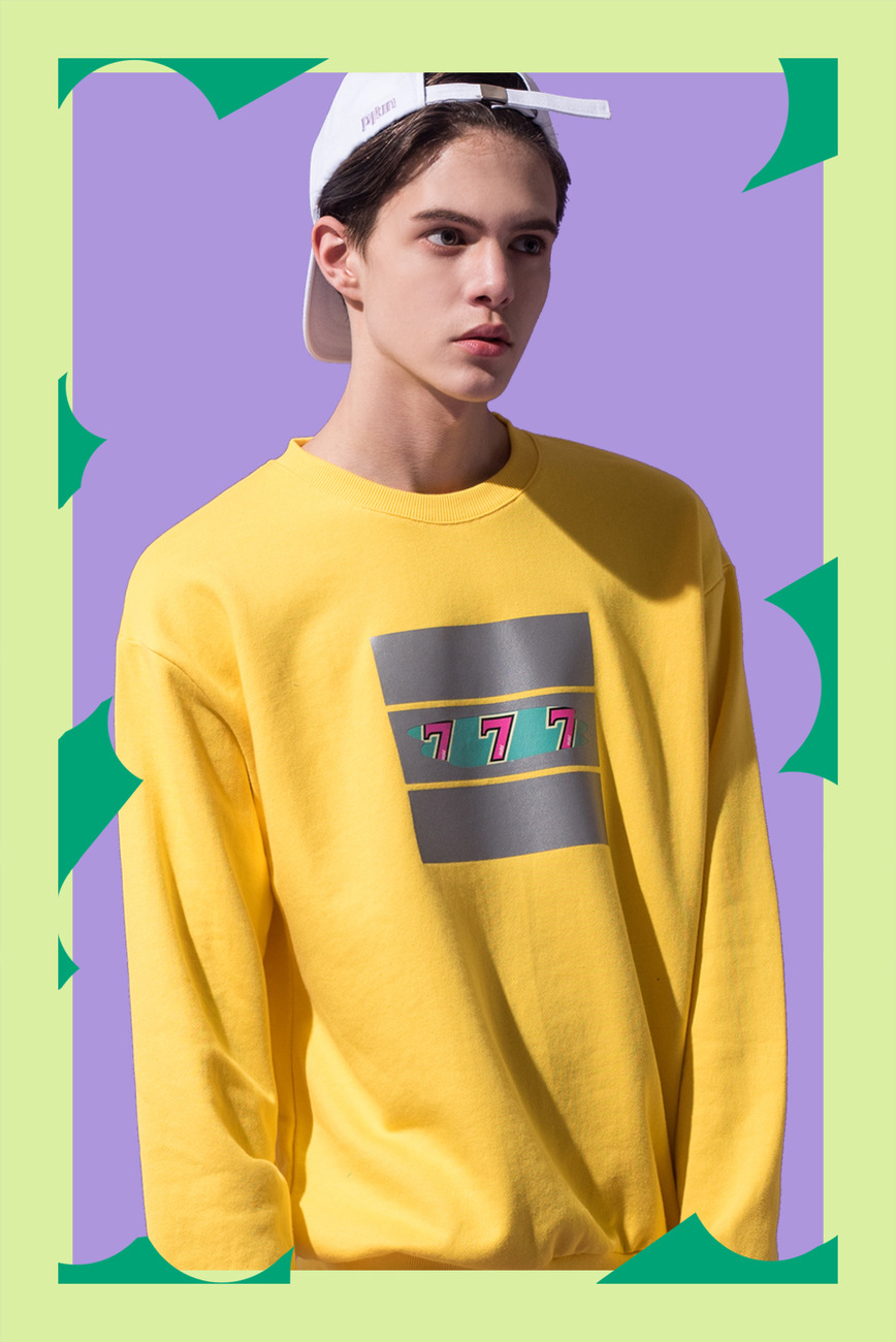 [UNISEX] JACKPOT Sweatshirt (Yellow)